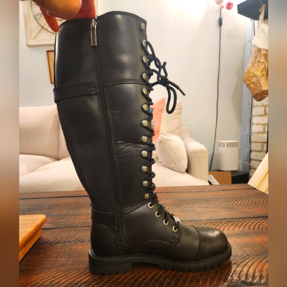 Harley Davidson Tall Boots Lace-up 6.5m EUC